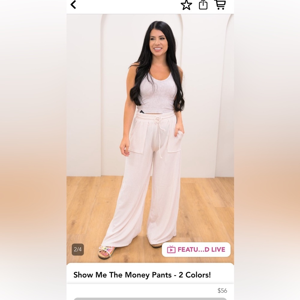 NWT bucket list show me the money pants
